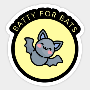 Batty for Bats Sticker